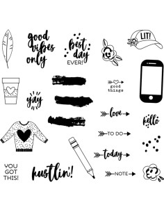 Sello alpha grunge kaisercraft