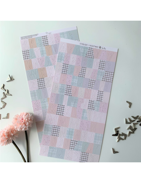 Pegatina abecedario Teatime de Garbancita alicia