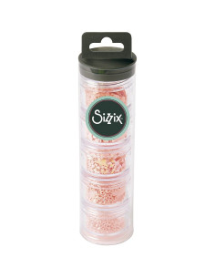 SET 5 PQ. LENTEJUELAS Y CUENTAS. SORBET SIZZIX