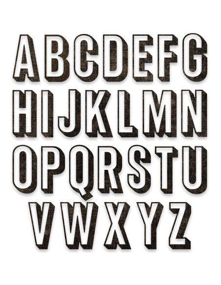 TROQUEL ''ABC BY TIM HOLTZ'' SIZZIX