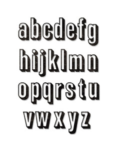 TROQUEL ''ABC BY TIM HOLTZ'' SIZZIX