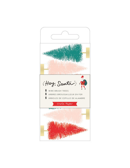 Abetos de Navidad Multicolor Hey, Santa crate paper