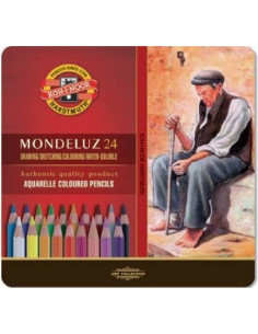 Lápiz acuarelable "Mondeluz" 24C