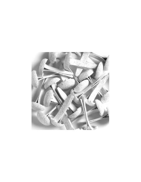 Brads blancos con purpurina  Doodlebug Design