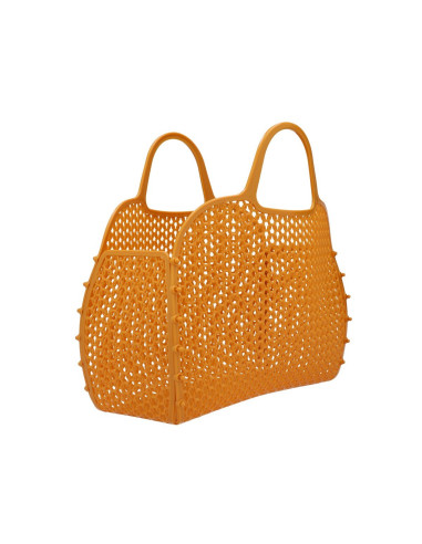 Bolso Plástico  Retro Vintage Mostaza