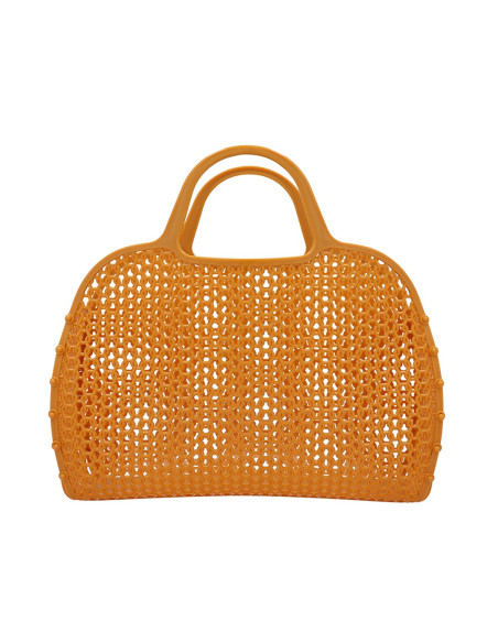 Bolso Plástico  Retro Vintage Mostaza