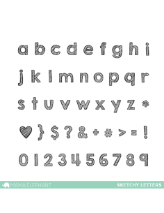Sello Lots of letters de ME