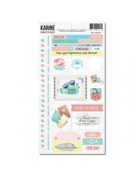 Hola de pegatinas Carnet de Route de Karine Hola de pegatinas Carnet de Route de Karine