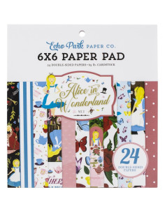 Bloc 15x15cm Alice in Wonderland Echo Park