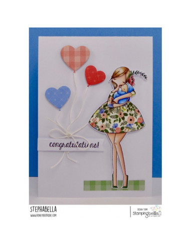 Sello Stampingbella With a Newborn