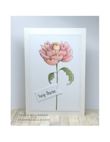 Sello Stampingbella Long Stemmed Baby Peony
