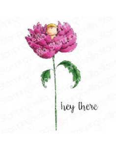 Sello Stampingbella Long Stemmed Baby Peony