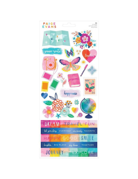 Hoja de Pegatinas Go the Scenic Route Paige Evans