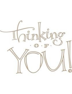 Troquel Faux Scrip Thinking of You Spellbinders 2