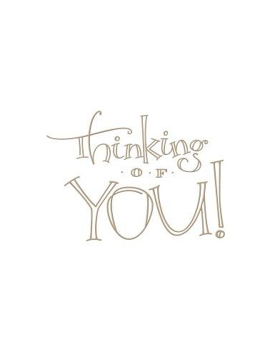 Troquel Faux Scrip Thinking of You Spellbinders