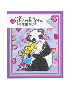 Sello Panda Thank You Jane Davenport 2