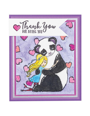 Sello Panda Thank You Jane Davenport