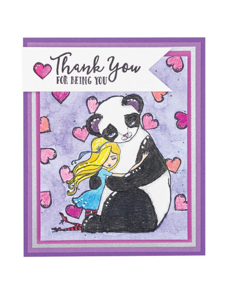 Sello Panda Thank You Jane Davenport