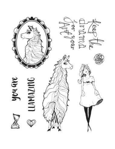 Sello Llama Drama  Jane Davenport