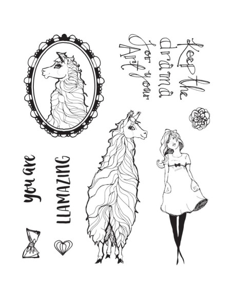 Sello Llama Drama  Jane Davenport