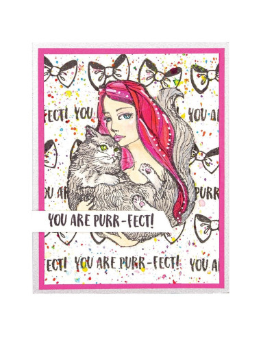 Sello Purr-fect Cat  Jane Davenport