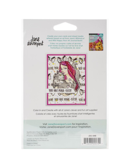 Sello Purr-fect Cat  Jane Davenport