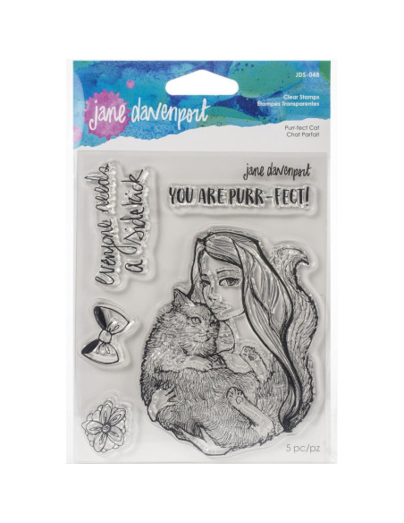 Sello Purr-fect Cat  Jane Davenport