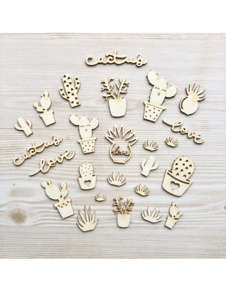 Maderitas  Cactus Love Gigi et Moi