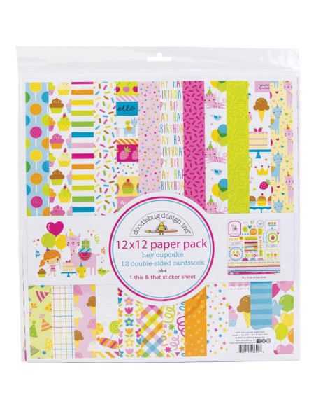 Kit de 30x30cm Hey Cupcake Doodlebug Design