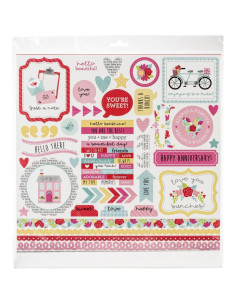 Kit de 30x30cm Love Notes Doodlebug Design 2