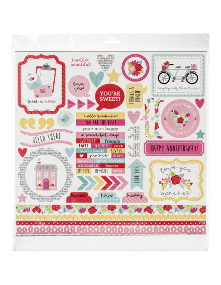 Kit de 30x30cm Love Notes Doodlebug Design