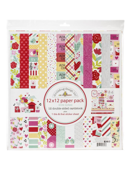 Kit de 30x30cm Love Notes Doodlebug Design