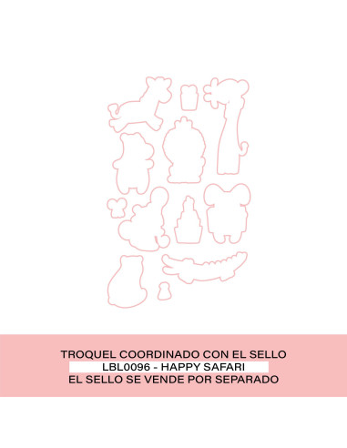 Troquel Happy safari de lorabailora