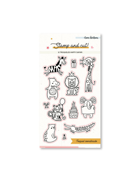 Troquel Happy safari de lorabailora