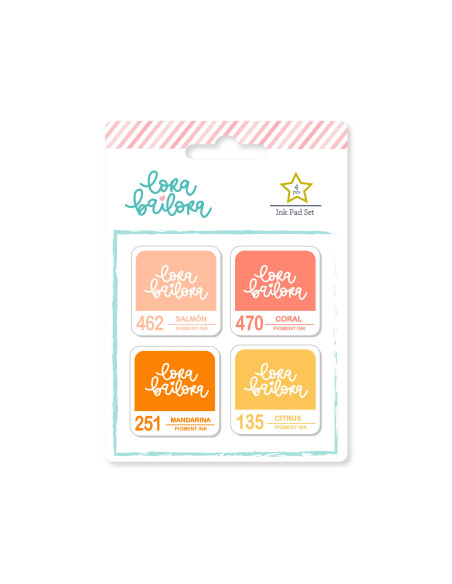 Pack tintas Peach de Lora Bailora