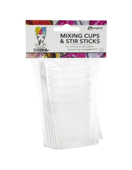 Vasos para mezclar y varillas