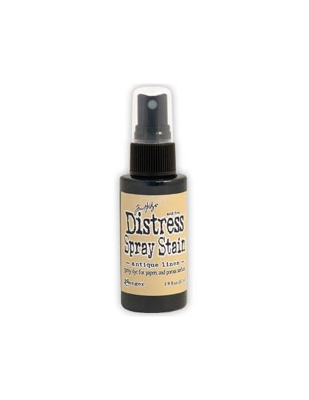 Tinta Distress en spray Antique Linen, de Tim Holtz