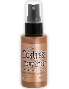 Tinta Distress en spray Antique Bronze, de Tim Holtz