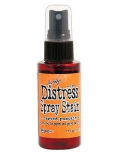Tinta Distress en spray Carved Pumpkin, de Tim Holtz