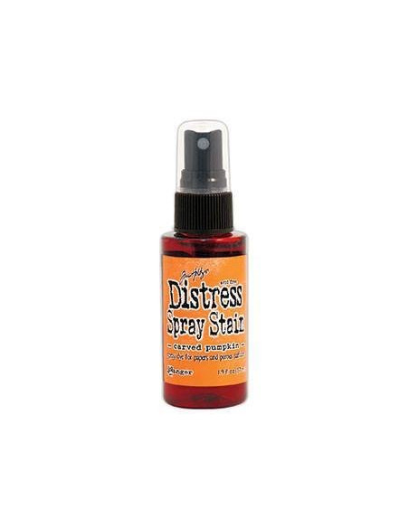 Tinta Distress en spray Carved Pumpkin, de Tim Holtz
