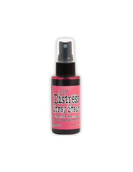Tinta Distress en spray Festive Berries, de Tim Holtz