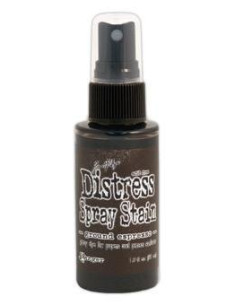 Tinta Distress en spray Ground Espresso, de Tim Holtz