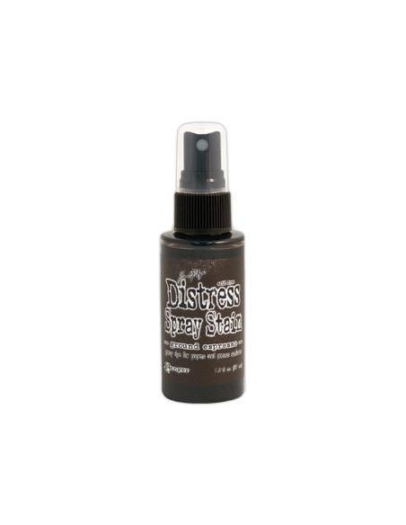 Tinta Distress en spray Ground Espresso, de Tim Holtz