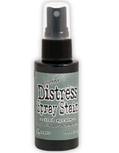 Tinta Distress en spray Iced Spruce, de Tim Holtz