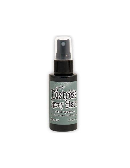 Tinta Distress en spray Iced Spruce, de Tim Holtz