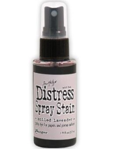 Tinta Distress en spray Milled Lavender, de Tim Holtz