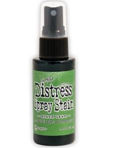 Tinta Distress en spray Mowed Lawn, de Tim Holtz
