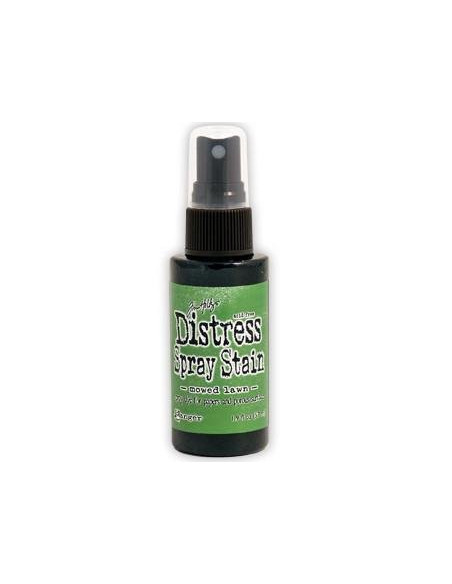 Tinta Distress en spray Mowed Lawn, de Tim Holtz