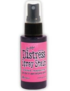 Tinta Distress en spray Picked Raspberry, de Tim Holtz
