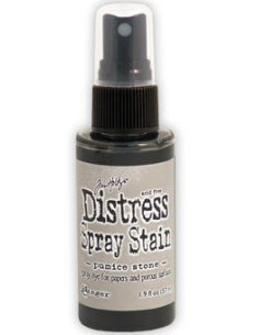 Tinta Distress en spray Pumice Stone, de Tim Holtz